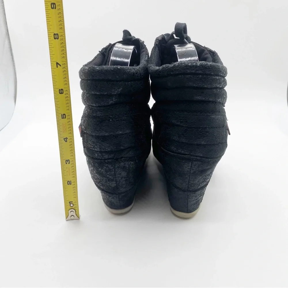 Big Buddha Wedge Strappy Shoes Black Bootie Like Size 10M - Picture 11 of 12